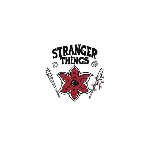 stranger things demogorgon head2 model alb pe tricou
