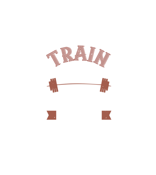 Train Hard model negru pe tricou