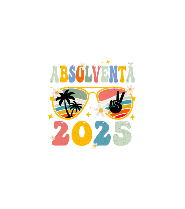 Absolventă 2025 model negru pe tricou