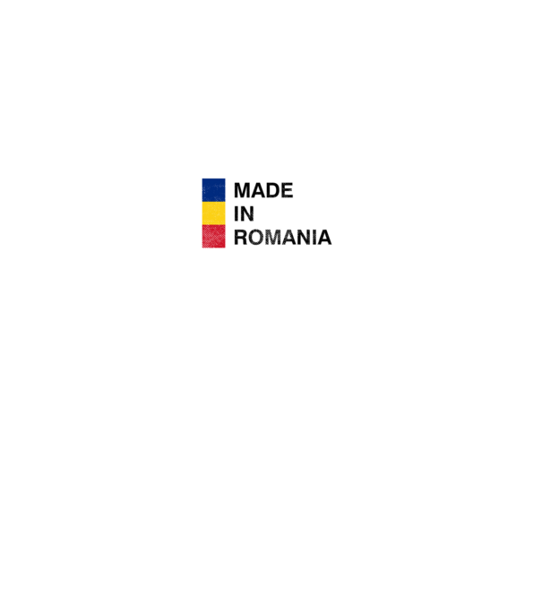 made in romania model gri pe tricou
