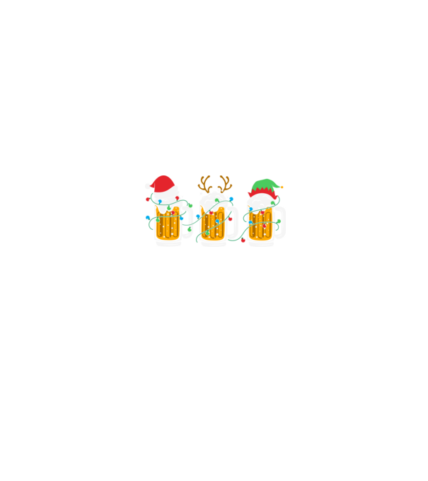 Christmas beer mugs model negru pe tricou
