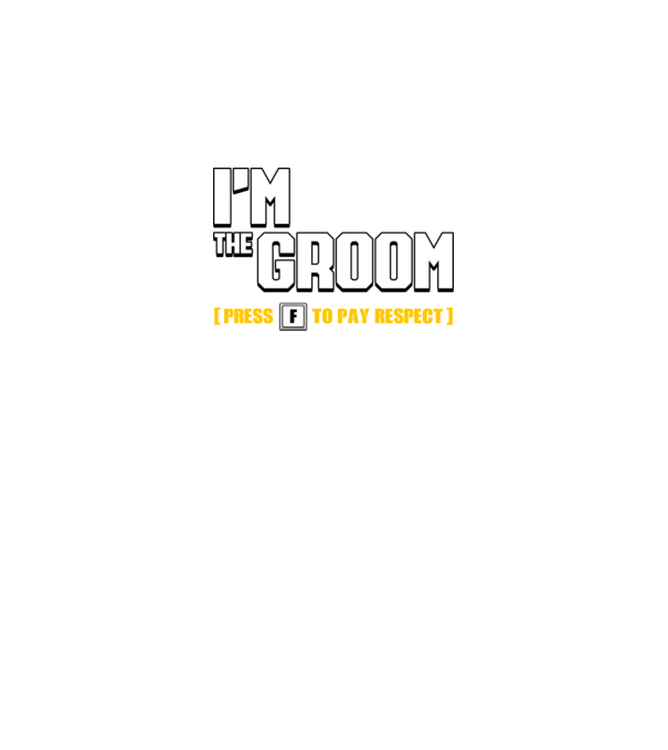 I'm the Groom model negru pe tricou
