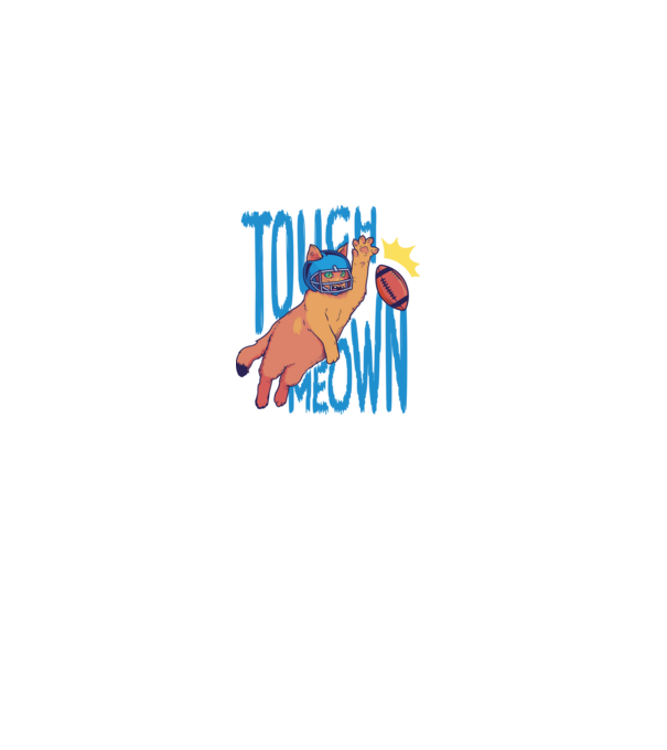 Touch Meow model gri pe tricou