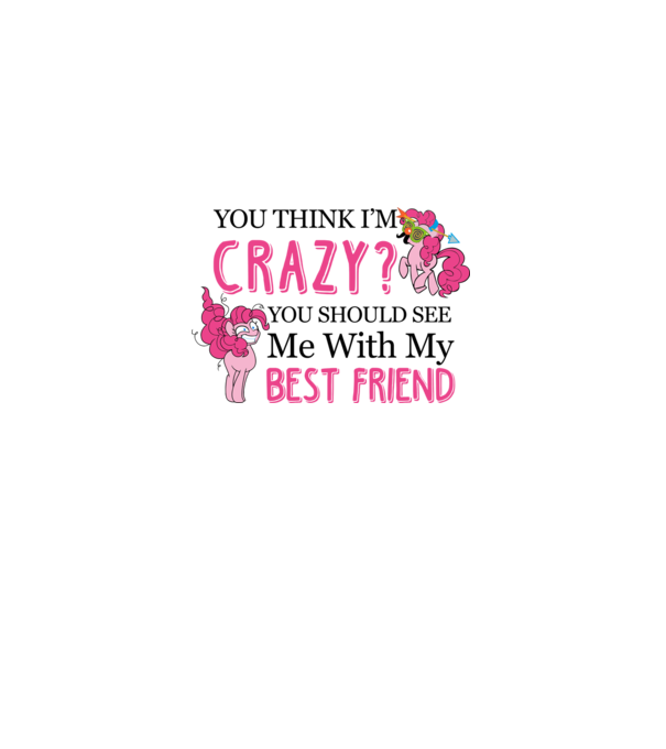 Crazy Friend Unicorn model alb pe tricou