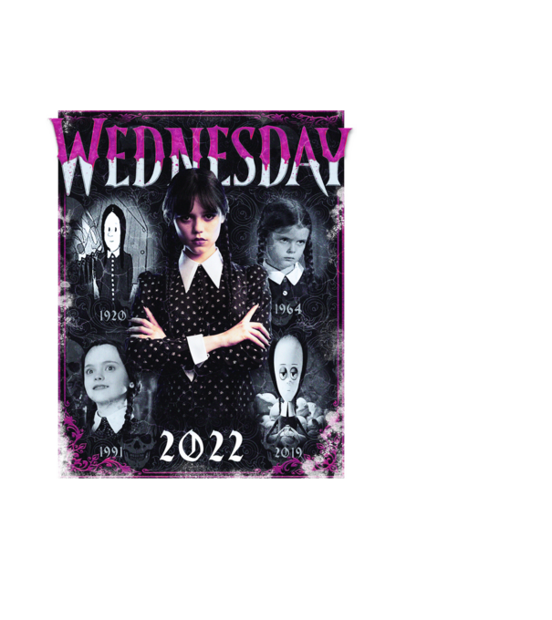 WEDNESDAY ADDAMS multi all time model negru pe tricou