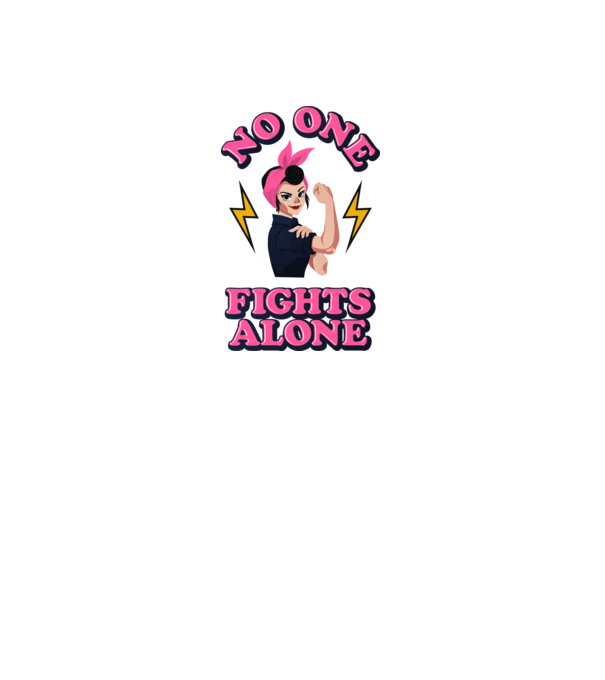 No one fights alone pinup model alb pe tricou