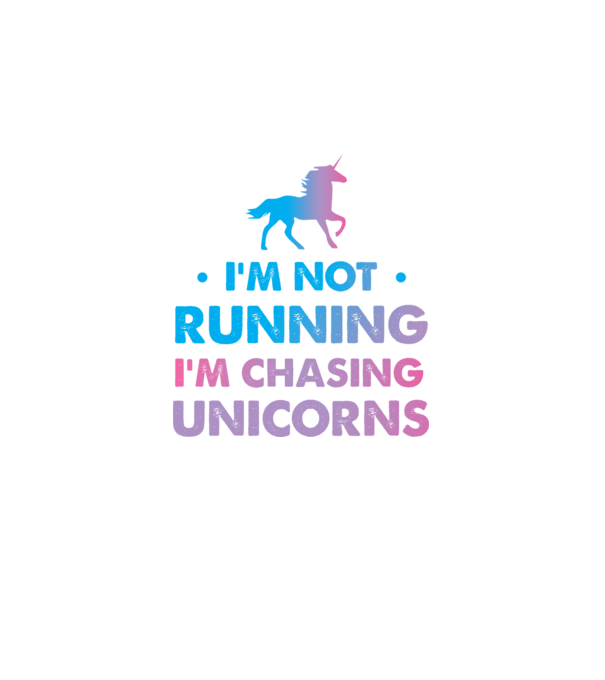 Unicorn Alergare model alb pe tricou