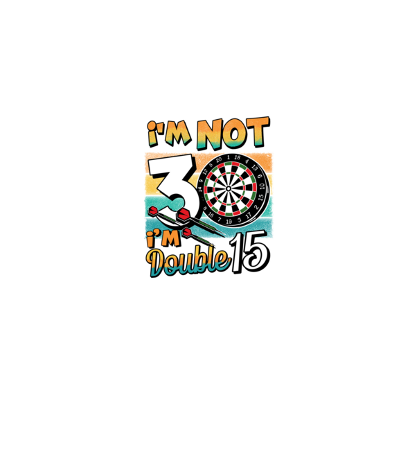 Darts Birthday 30 years old model negru pe tricou