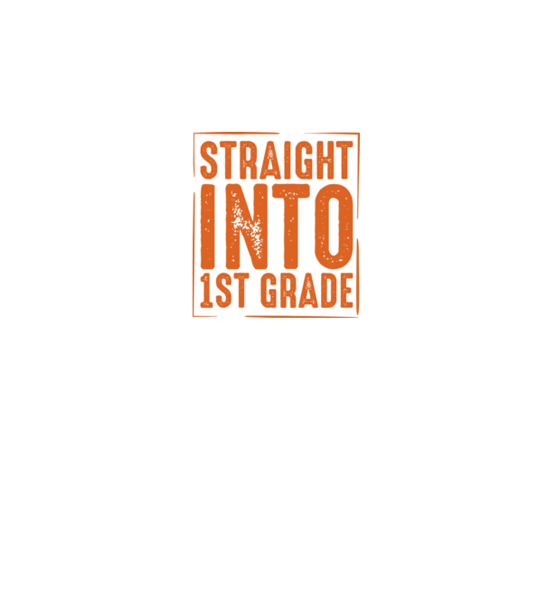 Straight into 1st grade model negru pe tricou