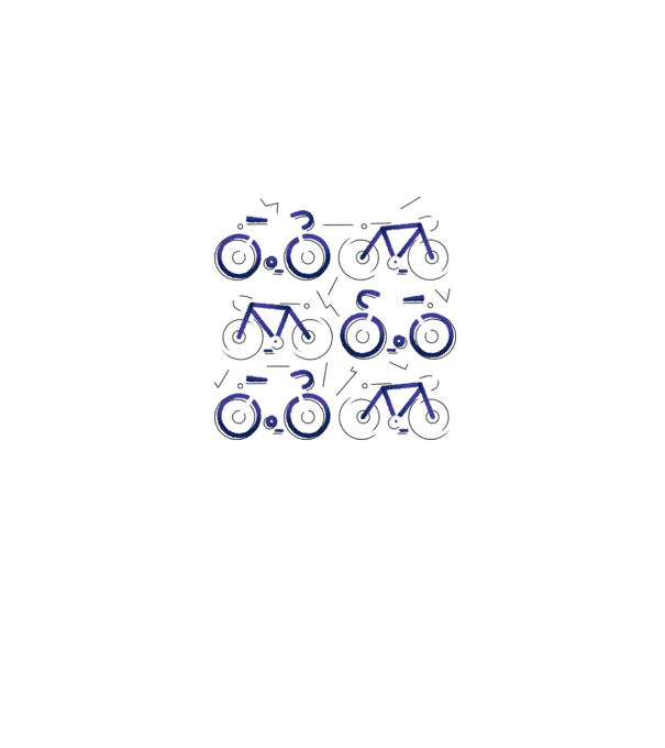 Bikes model gri pe tricou