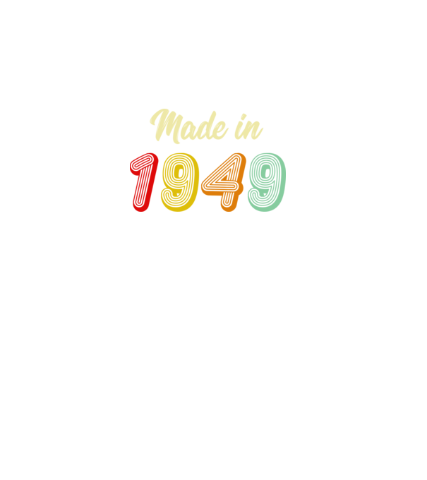 made in 1949 retro model negru pe tricou