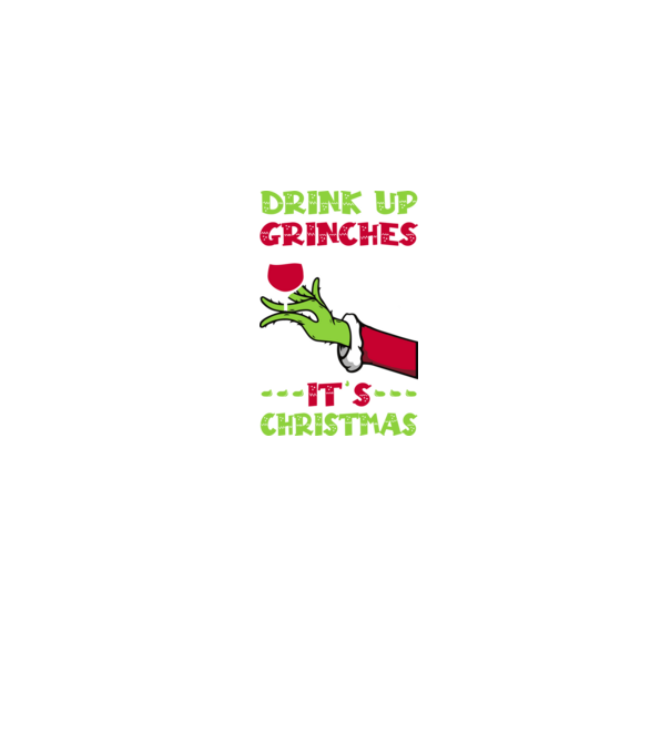 Drink up grinches it's christmas model albastru jeanși pe tricou