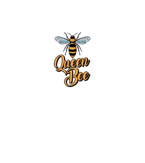 Queen Bee model gri pe tricou