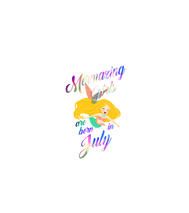 Mermazing girls are born july model negru pe tricou