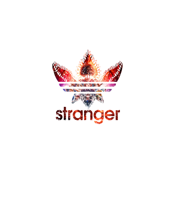stranger logo poster model negru pe tricou