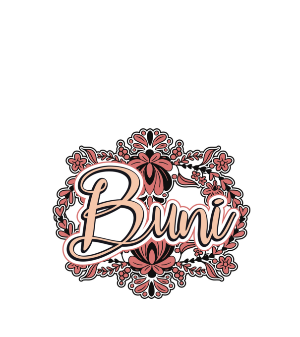 Buni model alb pe tricou