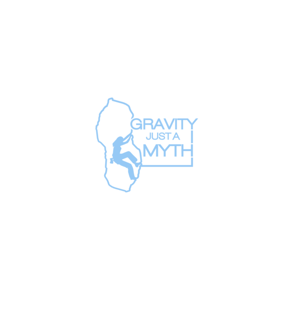 Gravity just a myth model negru pe tricou
