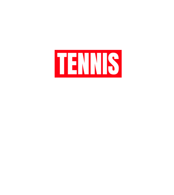 TENNIS HERO model negru pe tricou