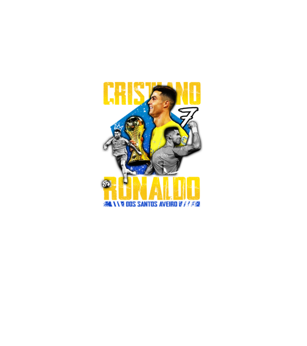 Ronaldo tribute model negru pe tricou