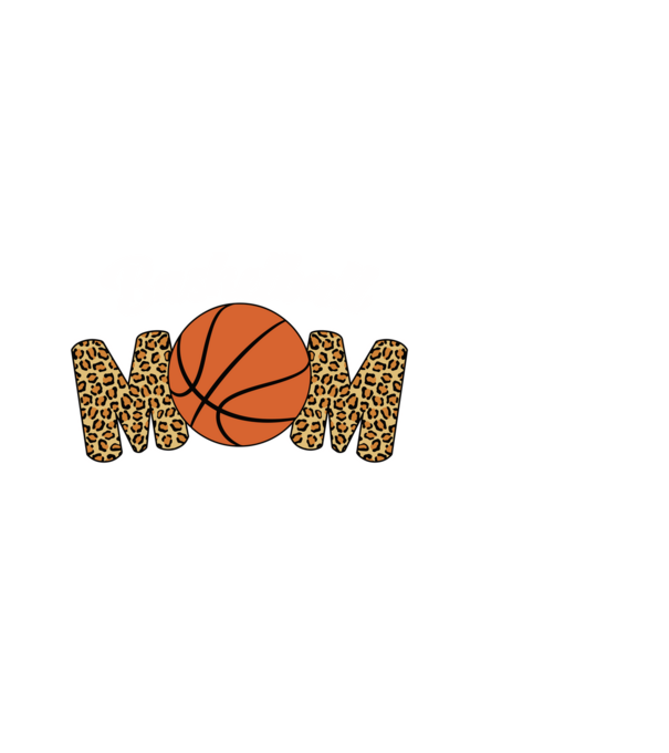 Basketball Mom model negru pe tricou