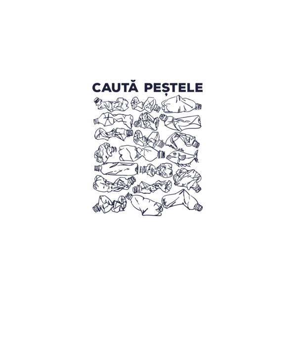 Caută peștele model alb pe tricou