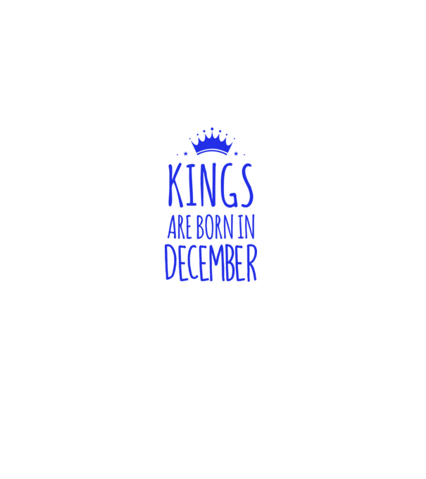 Kings are born in - December model galben pe tricou