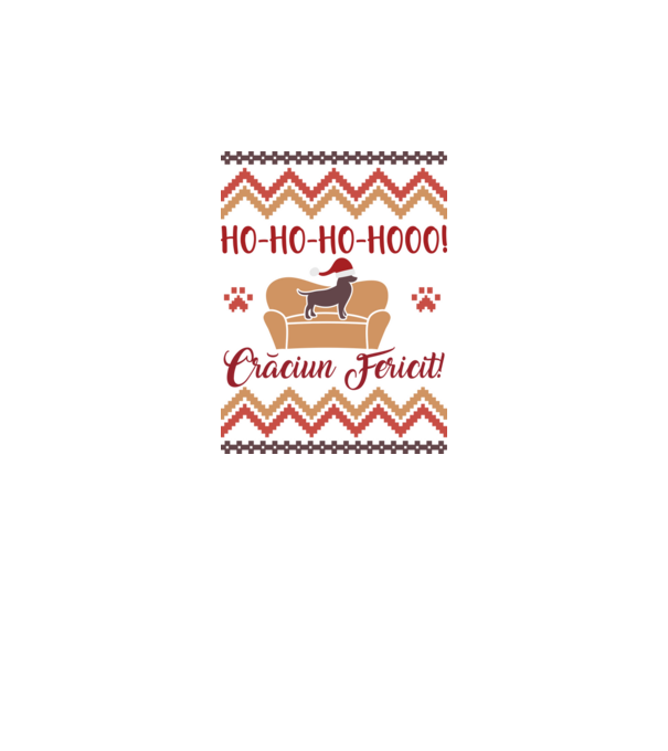 un Crăciun ho-ho-hoo-hoo fericit! model alb pe tricou