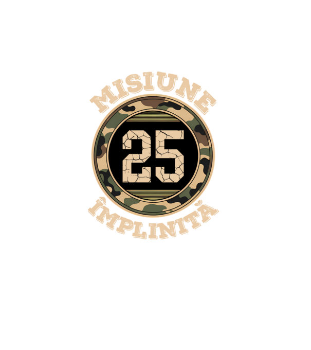 Misiune împlinită 25 model turcoaz pe tricou