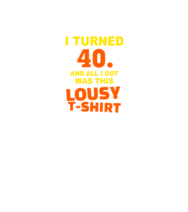 Lousy T-shirt 40 model negru pe tricou