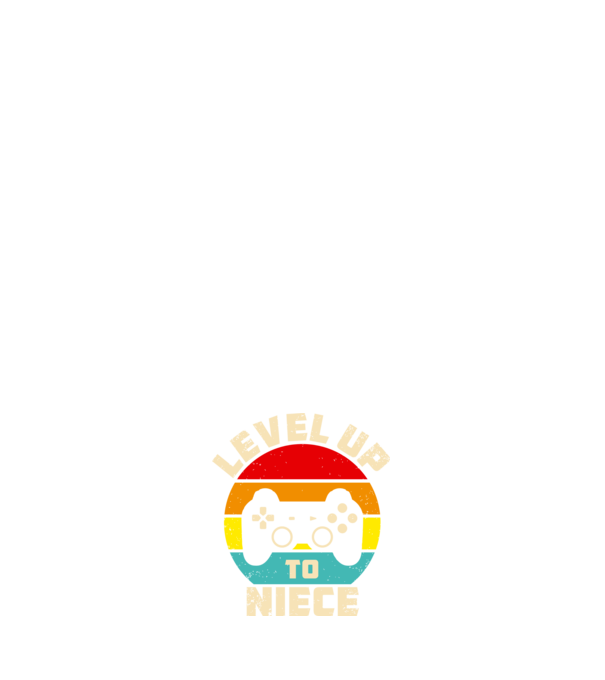 Level Up Niece model negru pe tricou