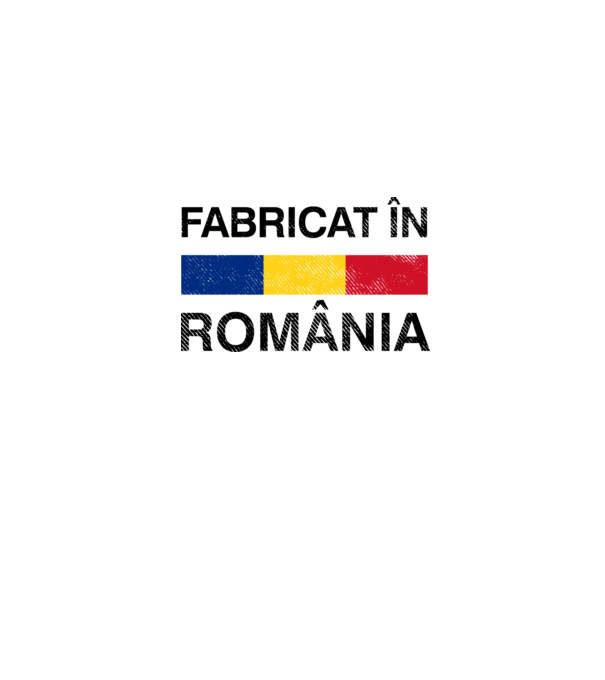 Fabricat în România model gri pe tricou