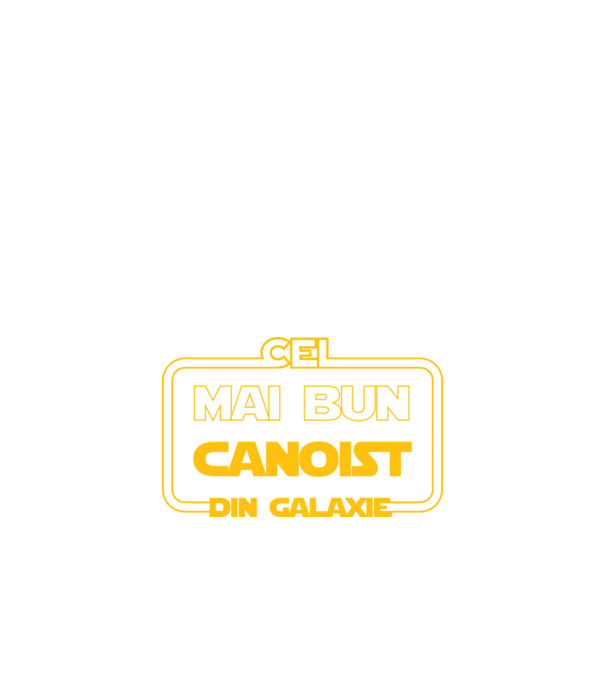Cel mai bun canoist din galaxie model negru pe tricou