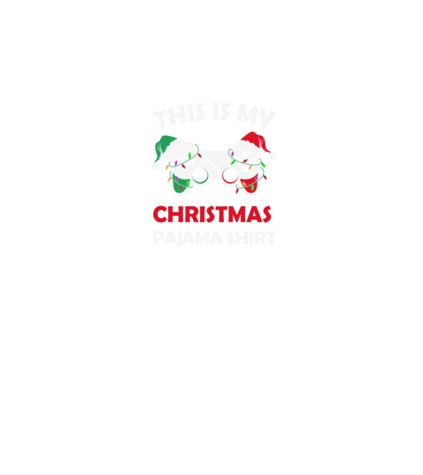 This is my christmas pajama model negru pe tricou