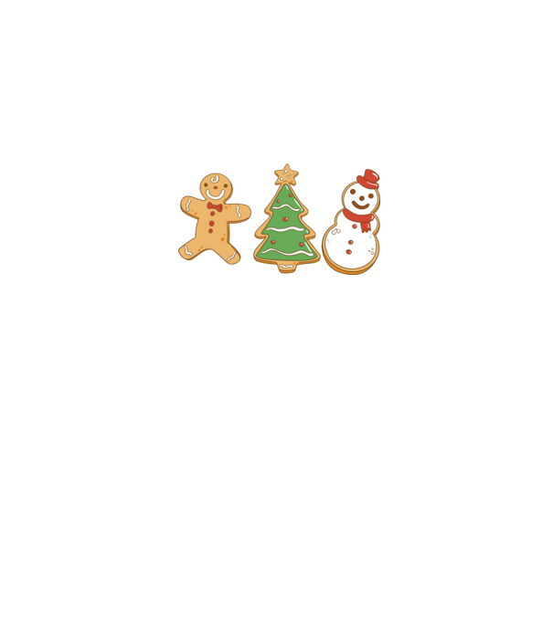 christmas cookies model negru pe tricou
