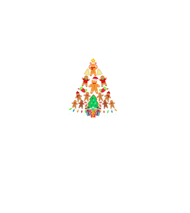 Cookie christmas tree model gri pe tricou