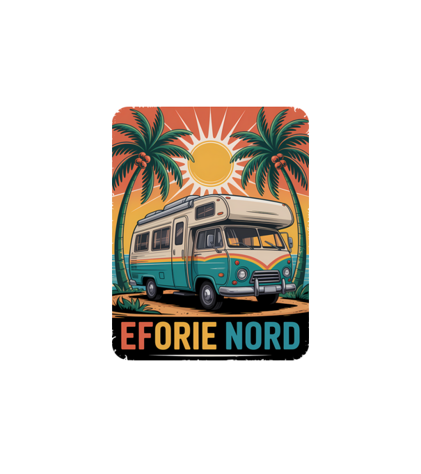 Eforie Nord model alb pe tricou