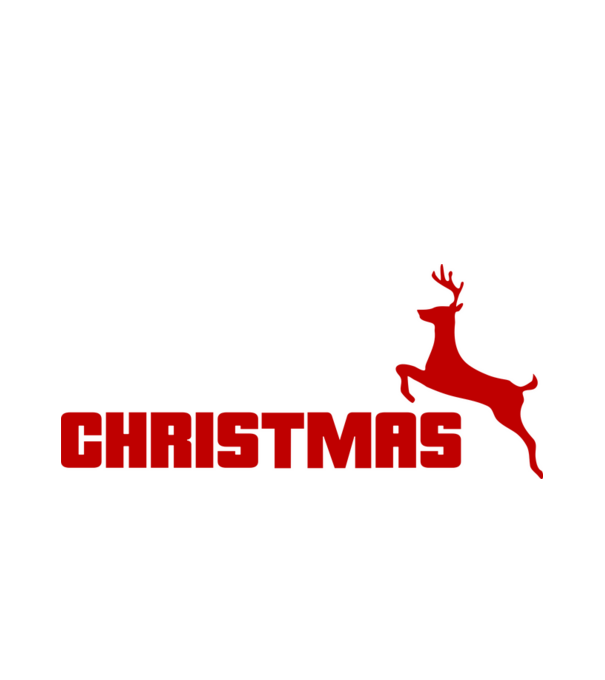 Christmas logo model alb pe tricou