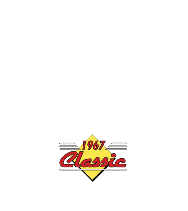 Classic - 1967 model albastru închis pe tricou