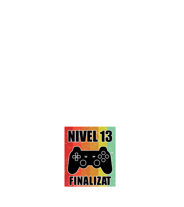 Nivel 13 finalizat model albastru închis pe tricou