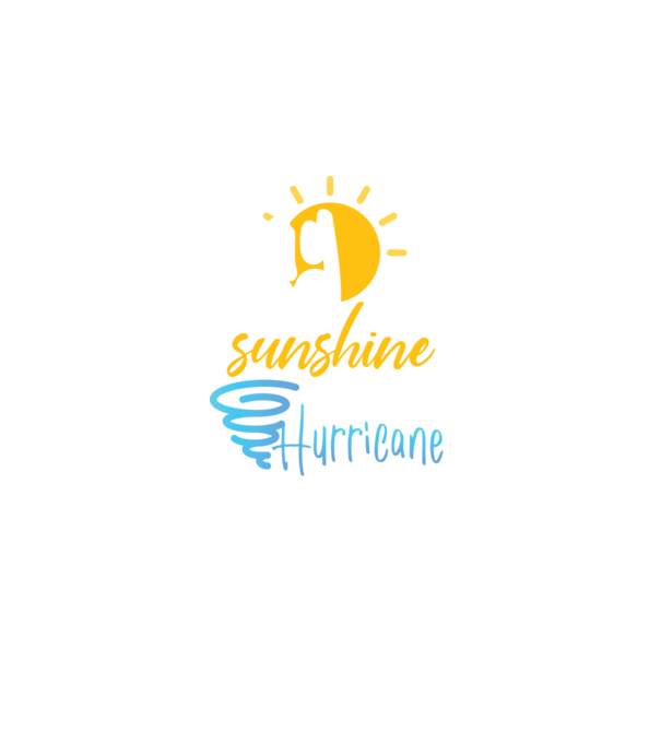 May Girls are Sunshine mixed with a little Hurricane model negru pe tricou