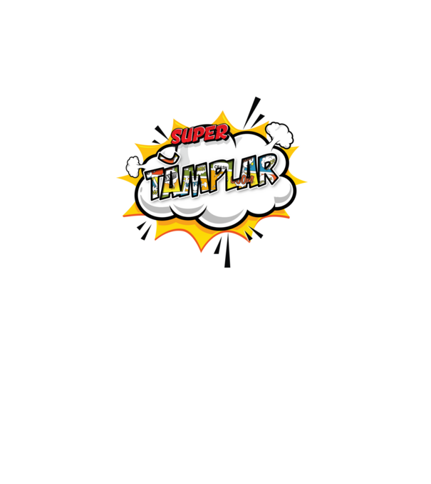Super Tâmplar model alb pe tricou