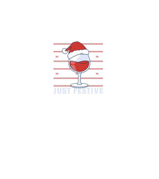 Not drunk just festive ugly sweater model turcoaz pe tricou