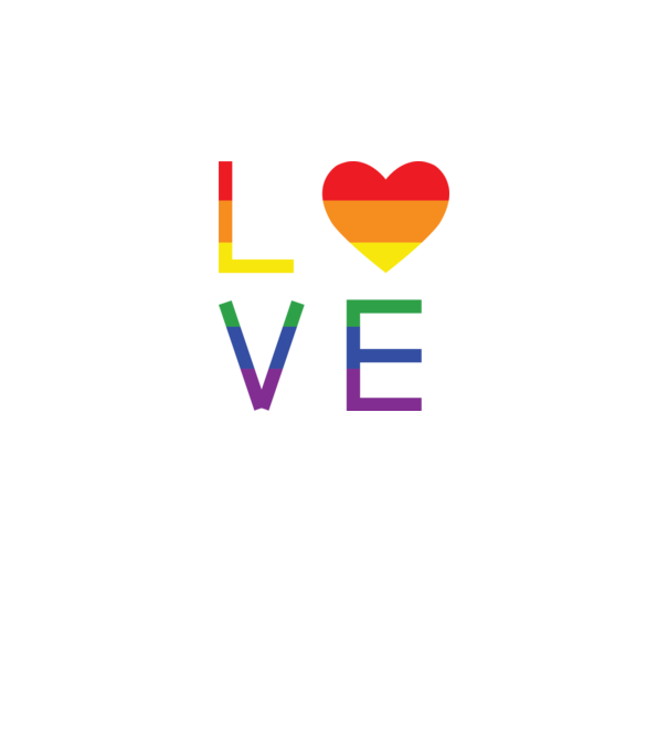 love lgbtq model alb pe tricou