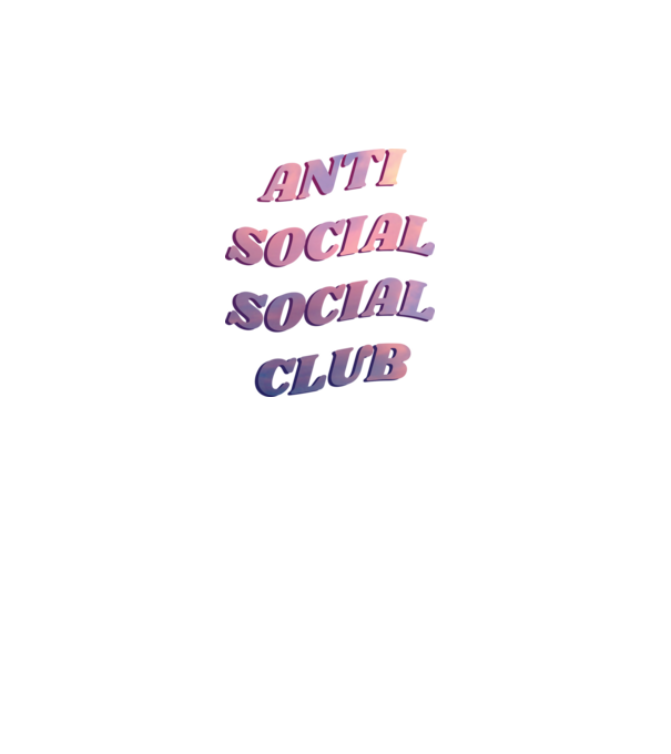 Anti social social club pink model turcoaz pe tricou