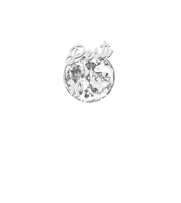 Zodiac bărbat PEȘTI retro model turcoaz pe tricou
