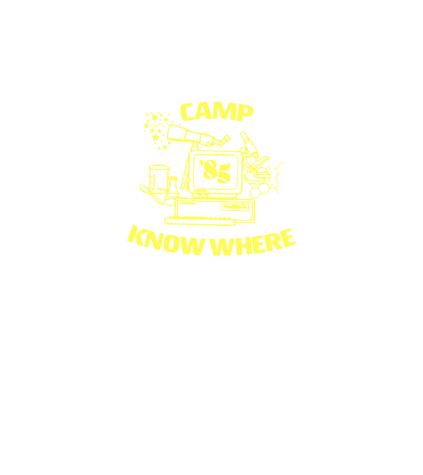 camp nowhere 85 stranger things model negru pe tricou