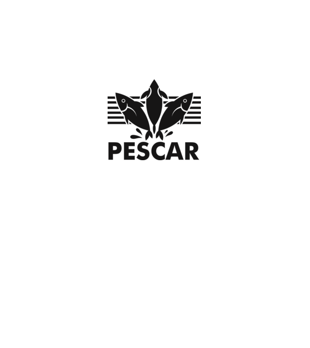 Pescar original model alb pe tricou