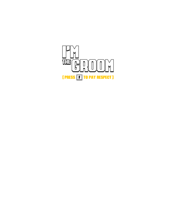 I'm the Groom model negru pe tricou