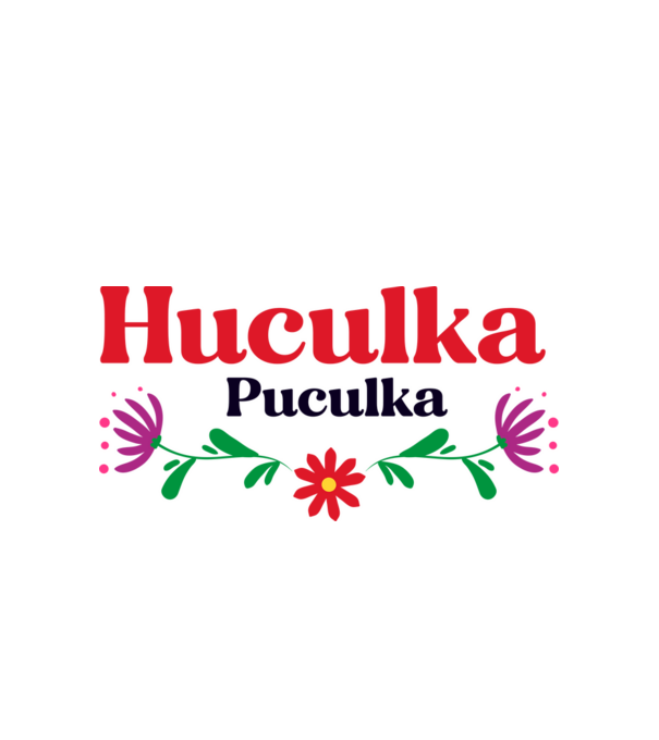 Huculka Puculka model alb pe tricou