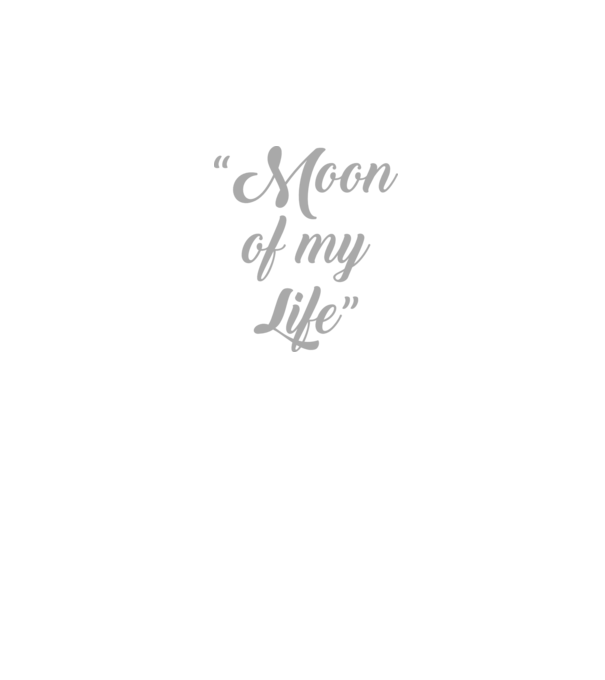 Moon of my life model negru pe tricou